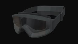 Tactical Goggles Low Poly