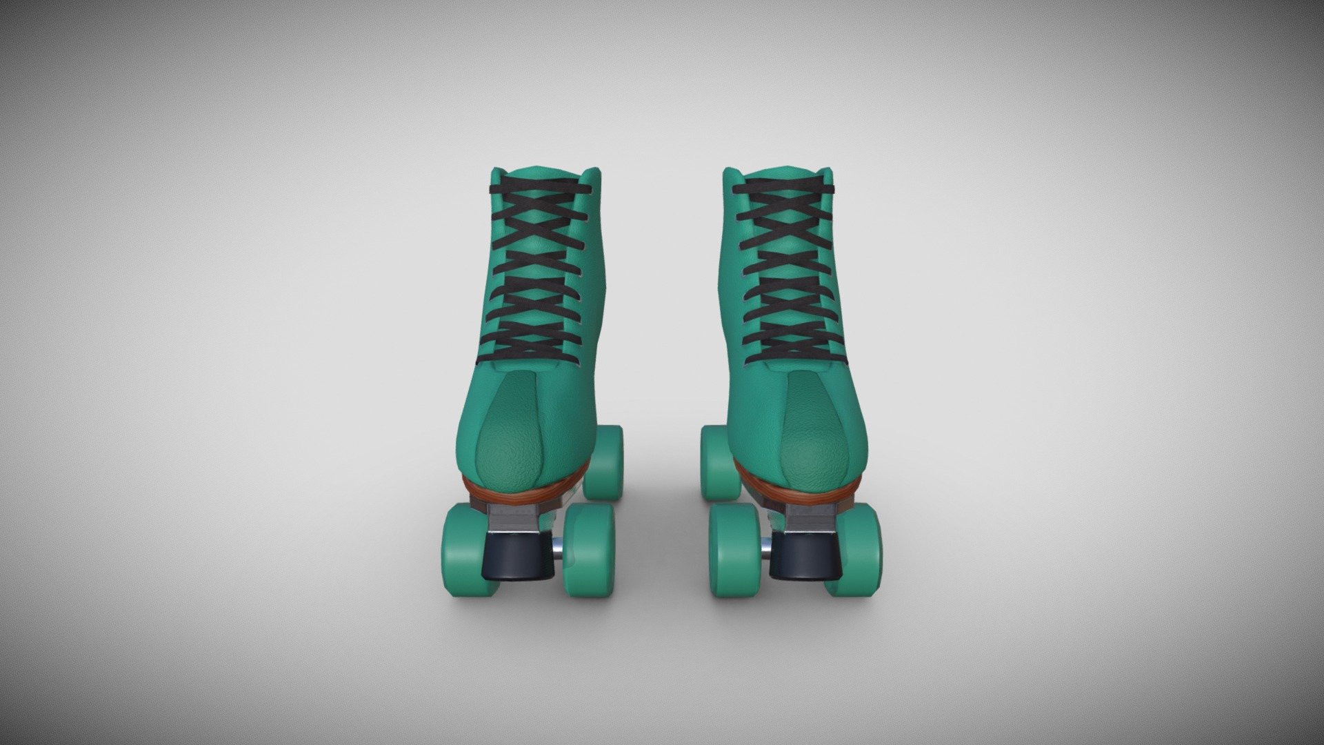 Quads roller skates 3d model