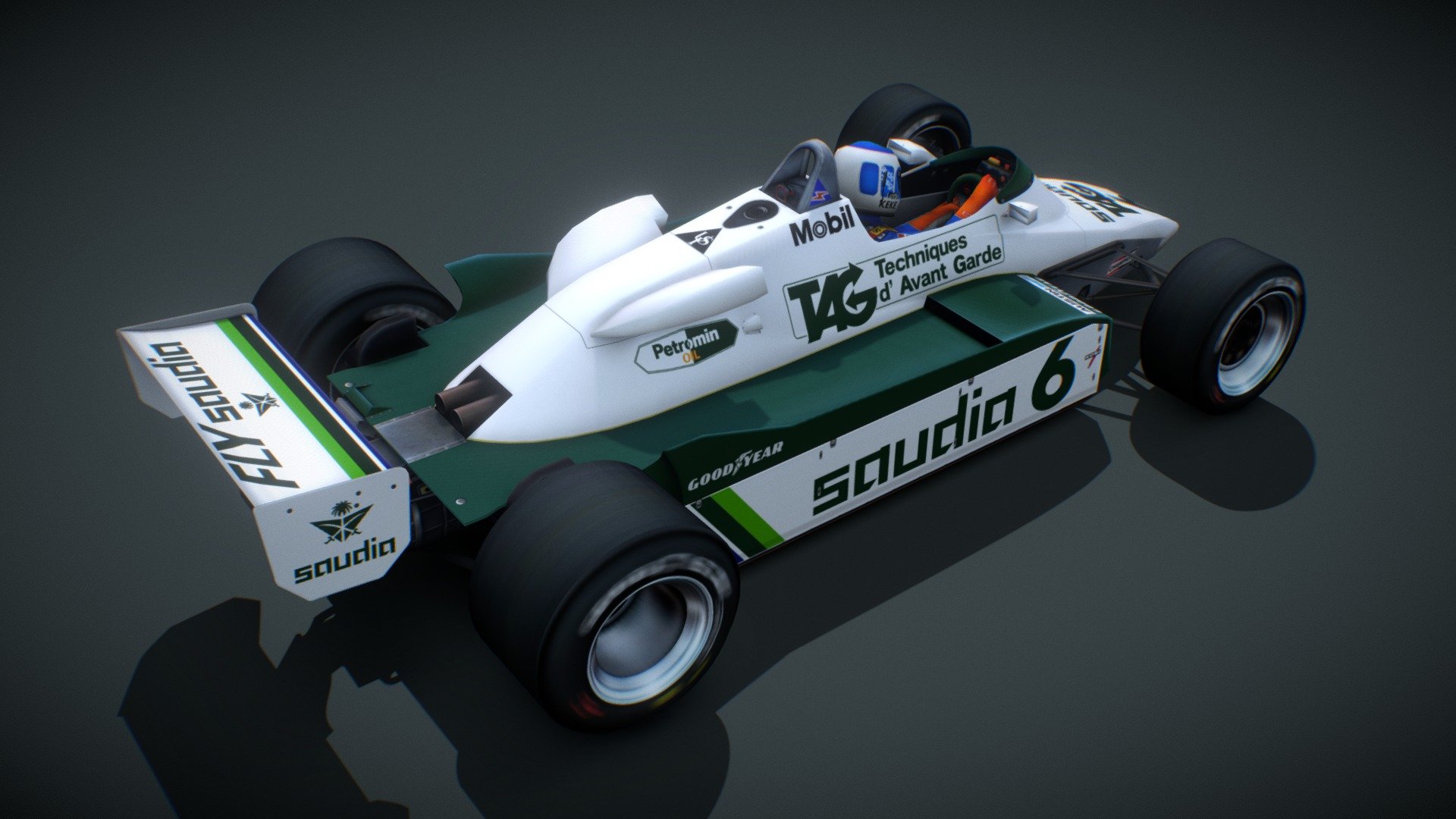 Williams FW08 / Keke Rosberg / 1982 3d model