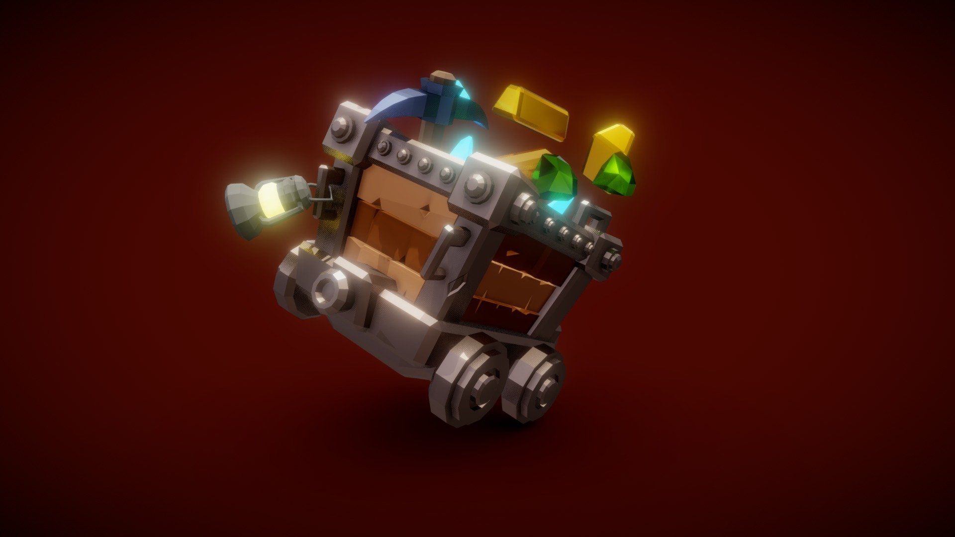 3December 2022 Day 13: Wagon/Cart 3d model