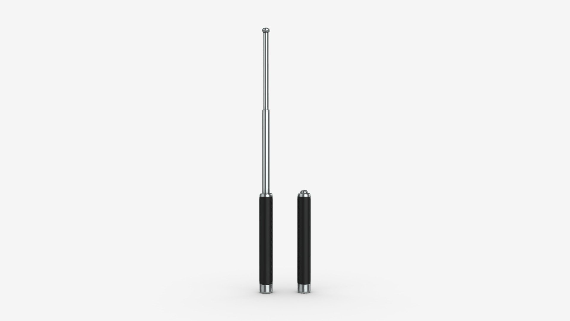 Baton telescopic metal 3d model