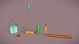 Painting assets pack rigged