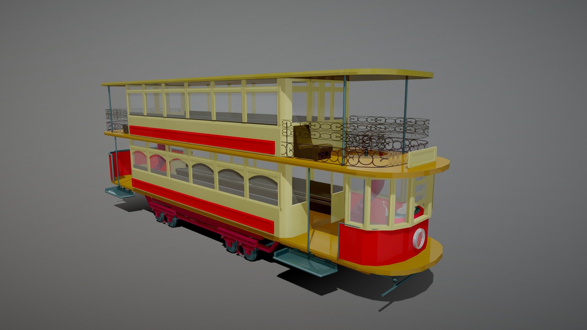 tramway 3d model