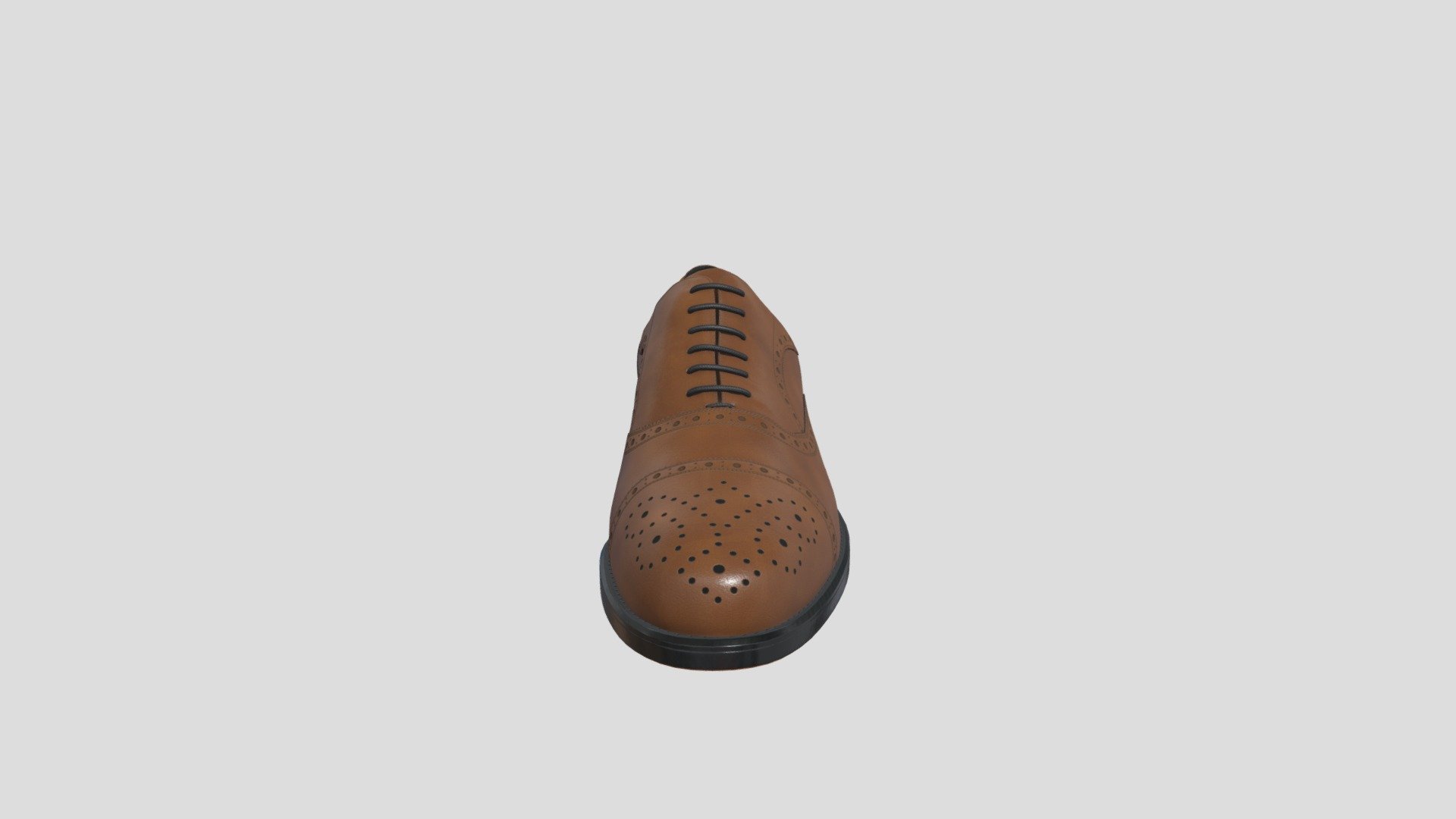 Wingle Brogue Shoes 3d model