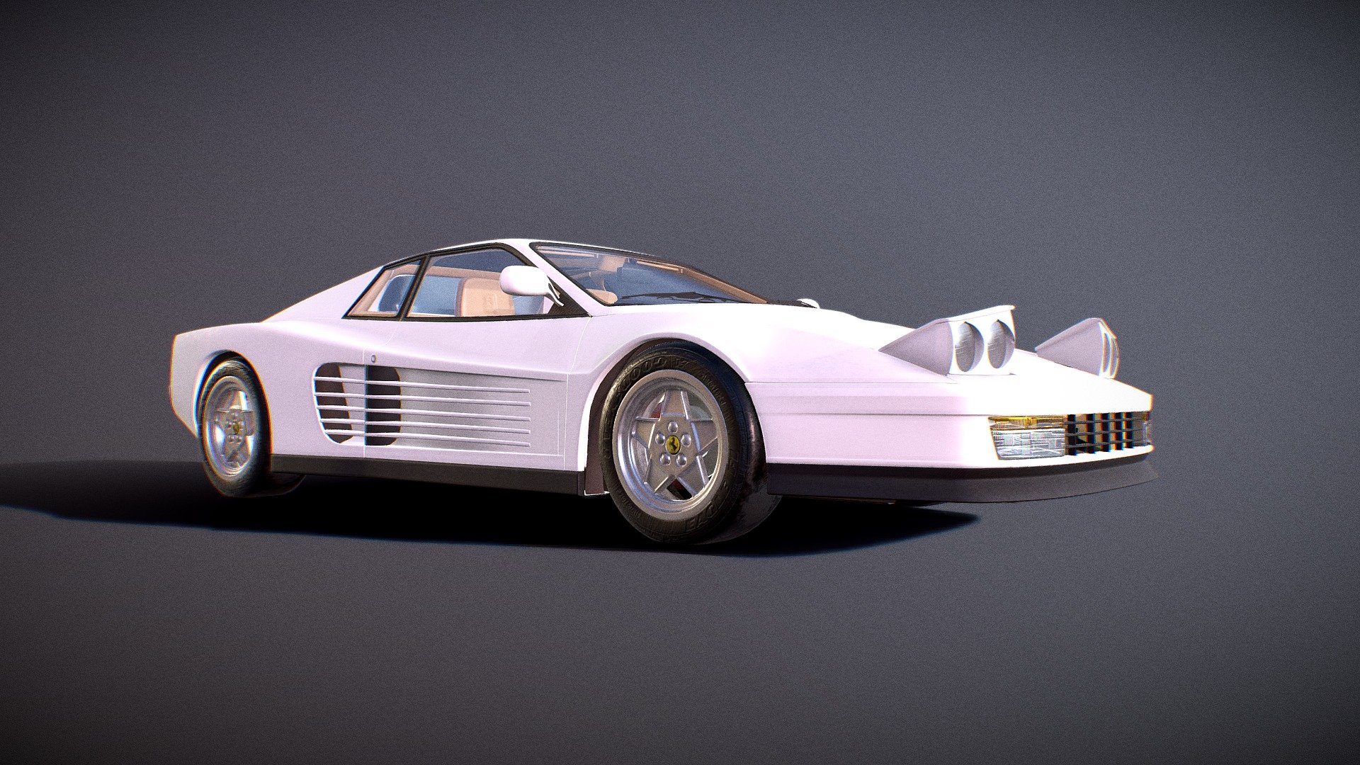 Ferrari Testarossa 3d model