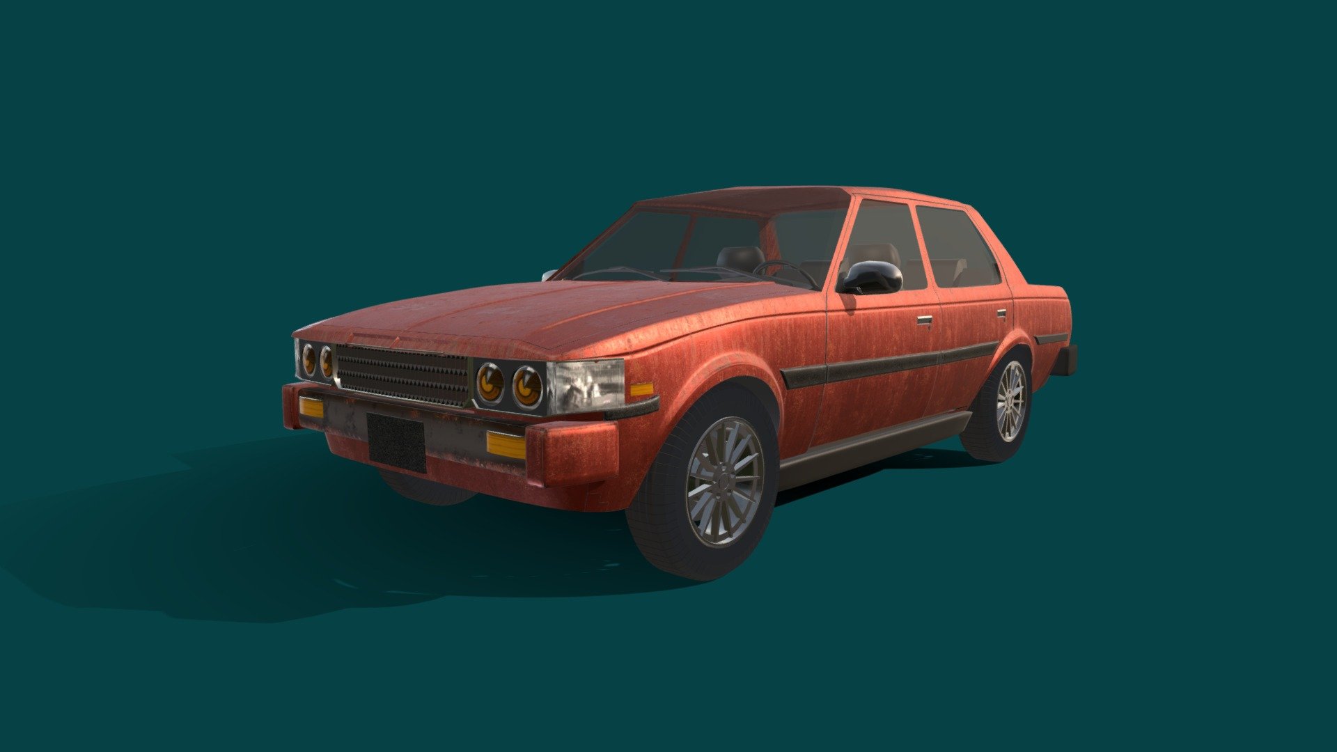 Toyota corolla e70 (1980) 3d model