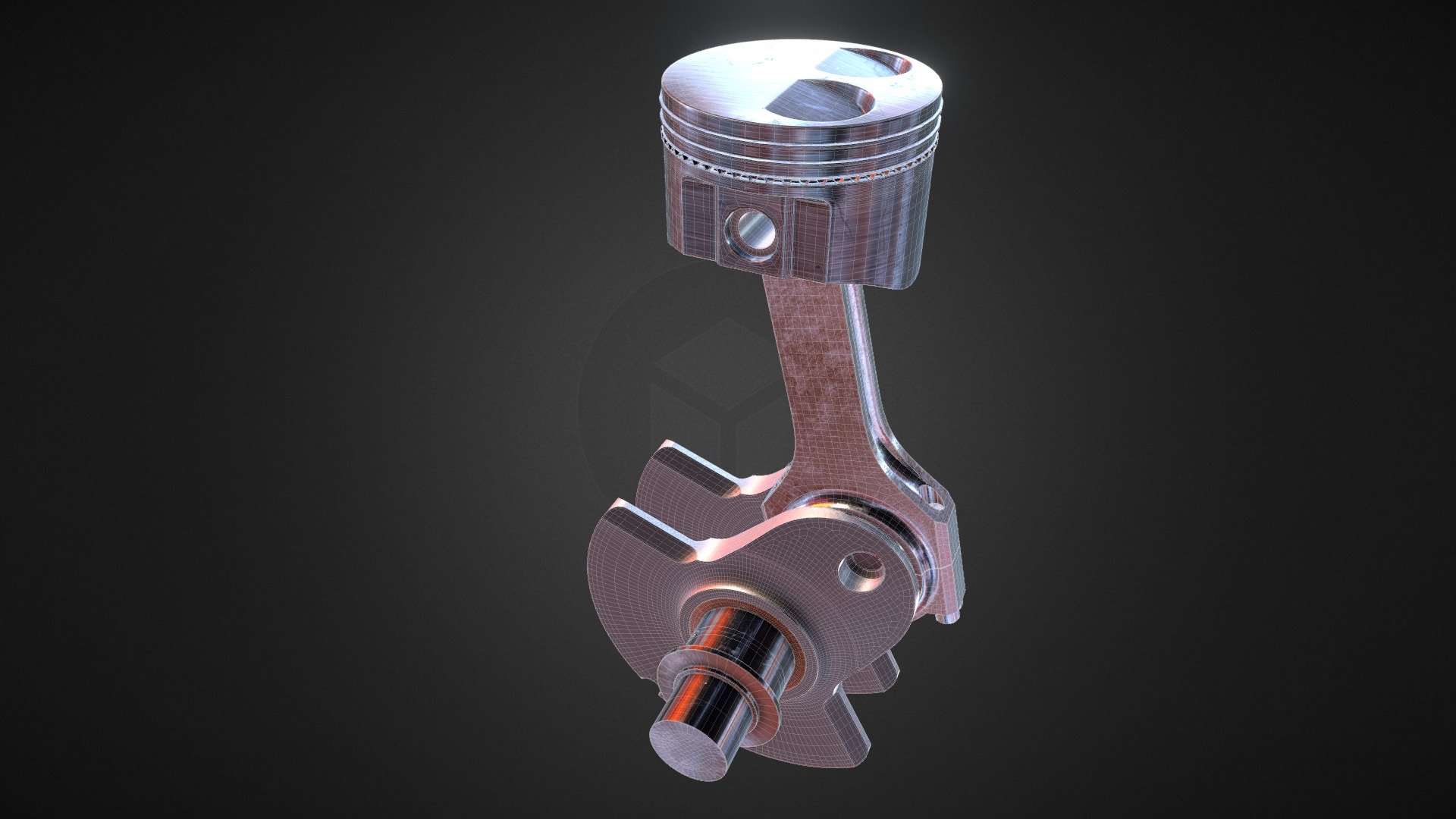 Piston Animation 3d model