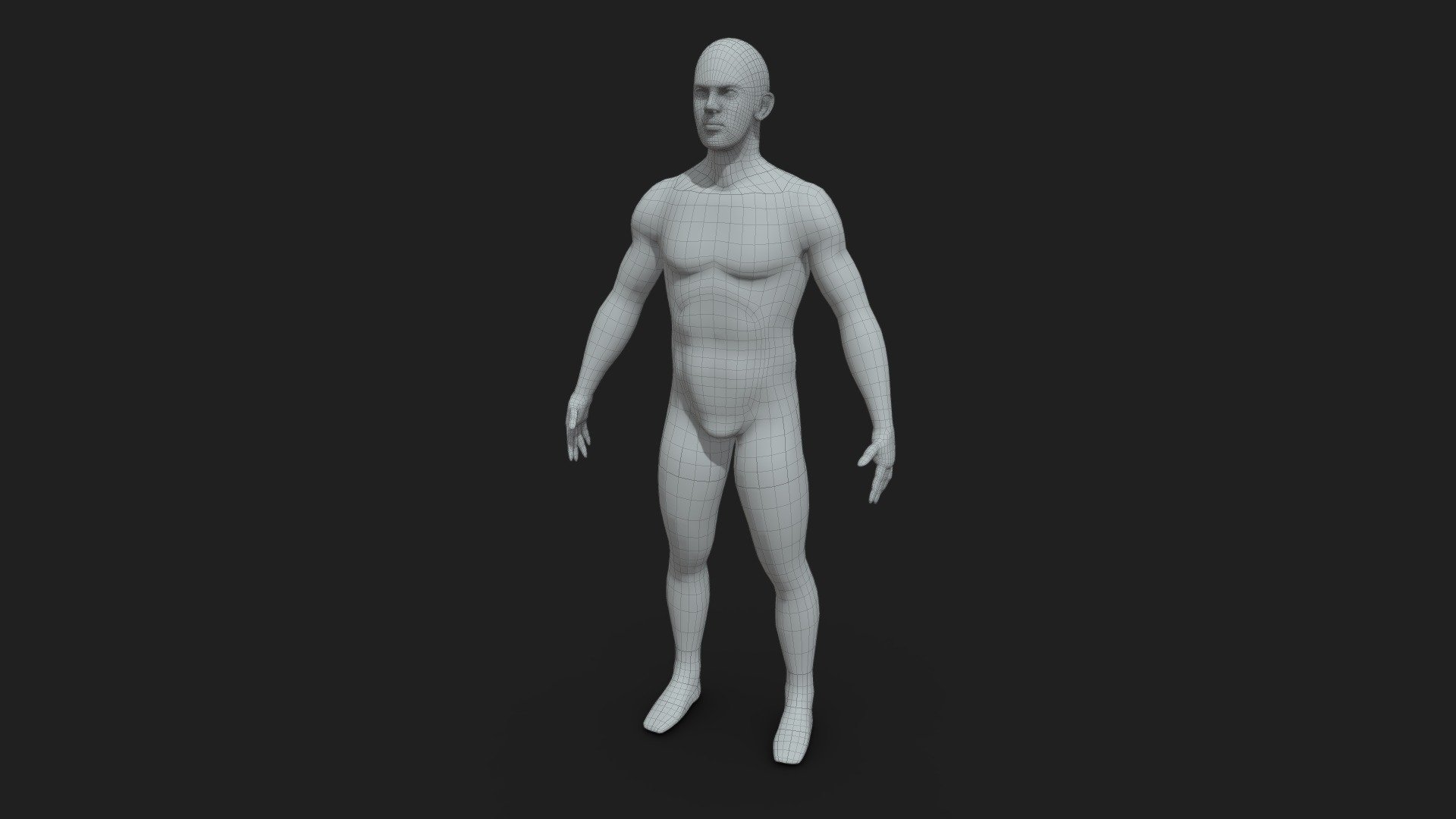 Base_male_mesh 3d model