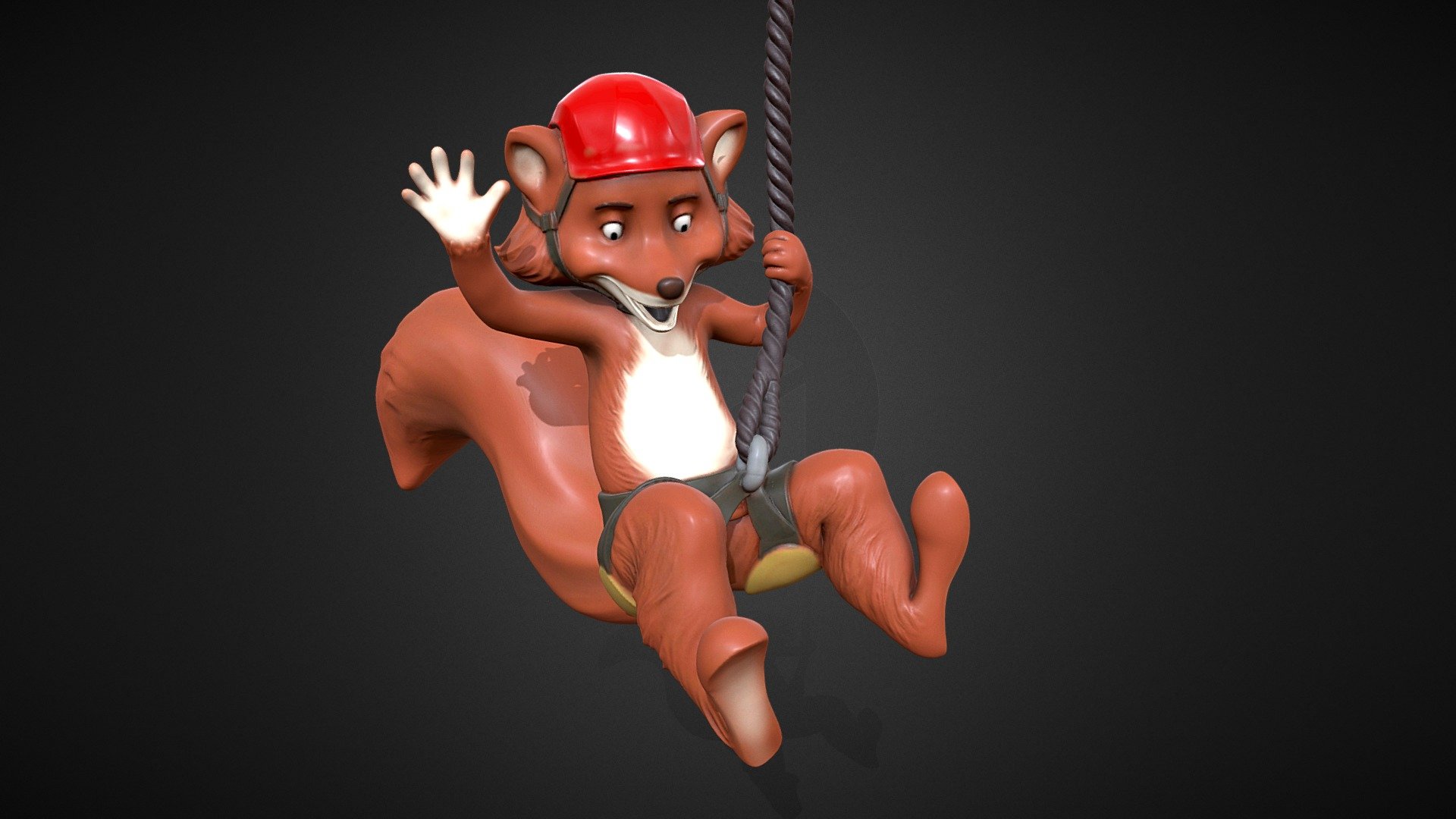 fox 3d model