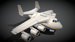 Cartoon Antonov An-225 Mriya