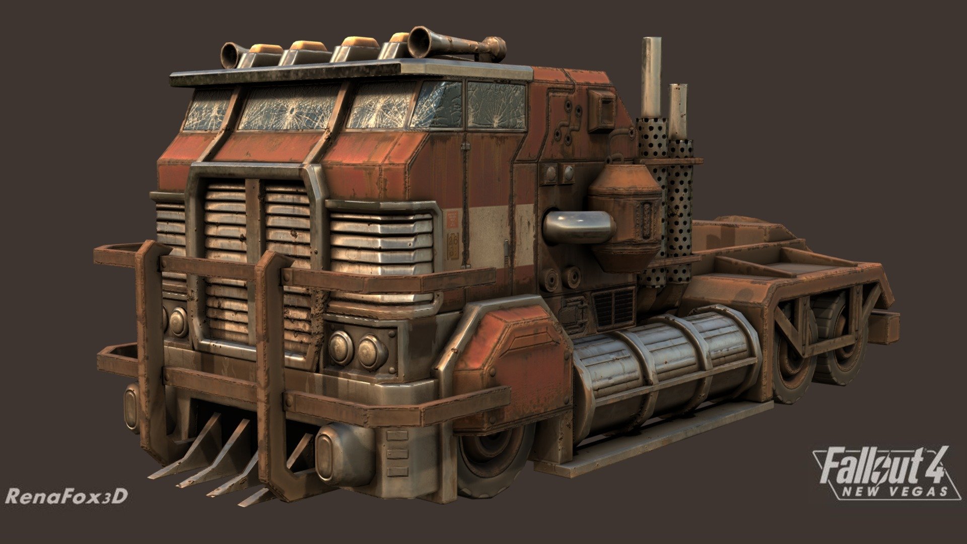 F4NV Tractor Unit 3d model