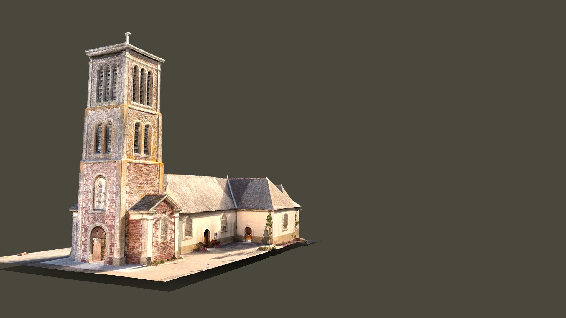 Saint-Thurial Church 3d model