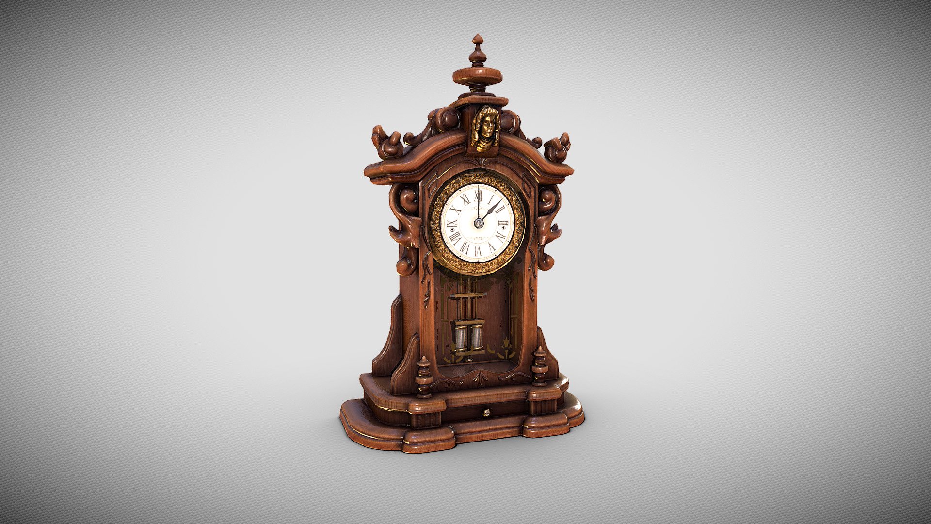 Antique Clock 3d model