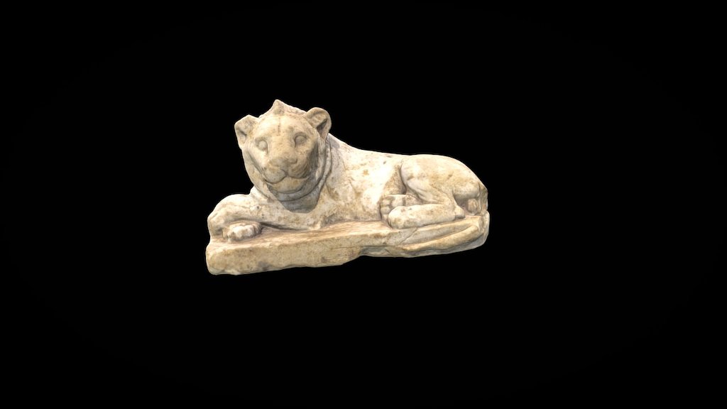 Lion in repose 3d model