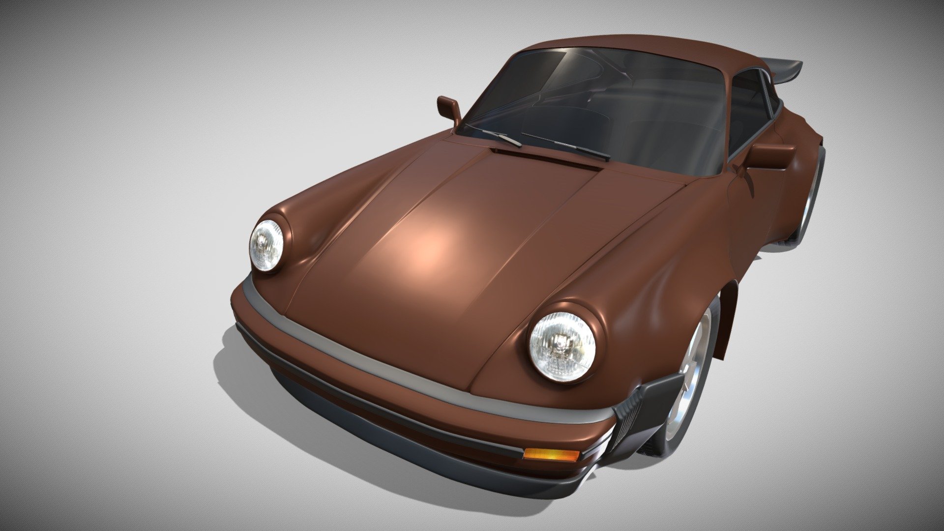 1975 Porsche 911 930 3d model