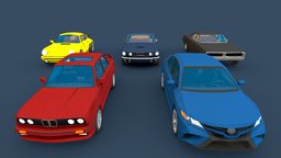 Lowpoly cars pack