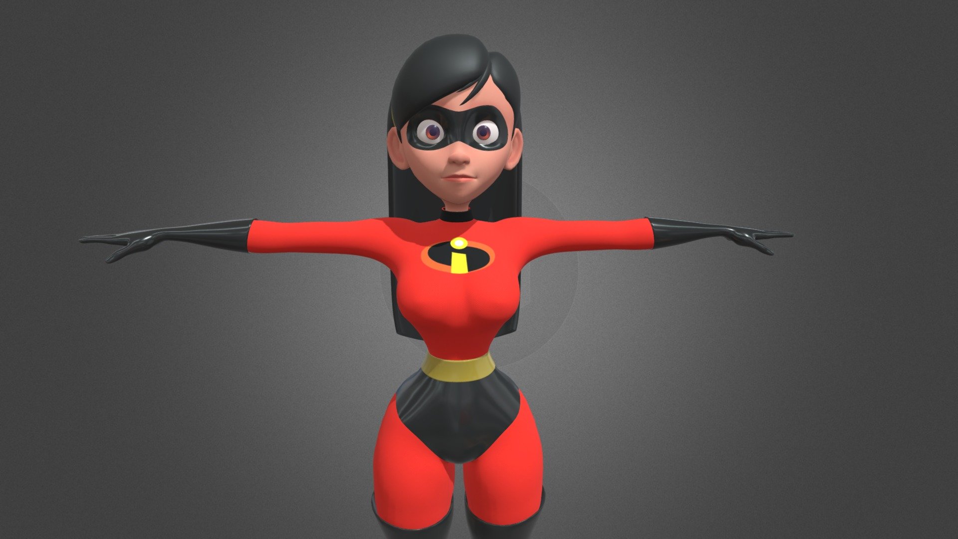 Violet parr 3d model