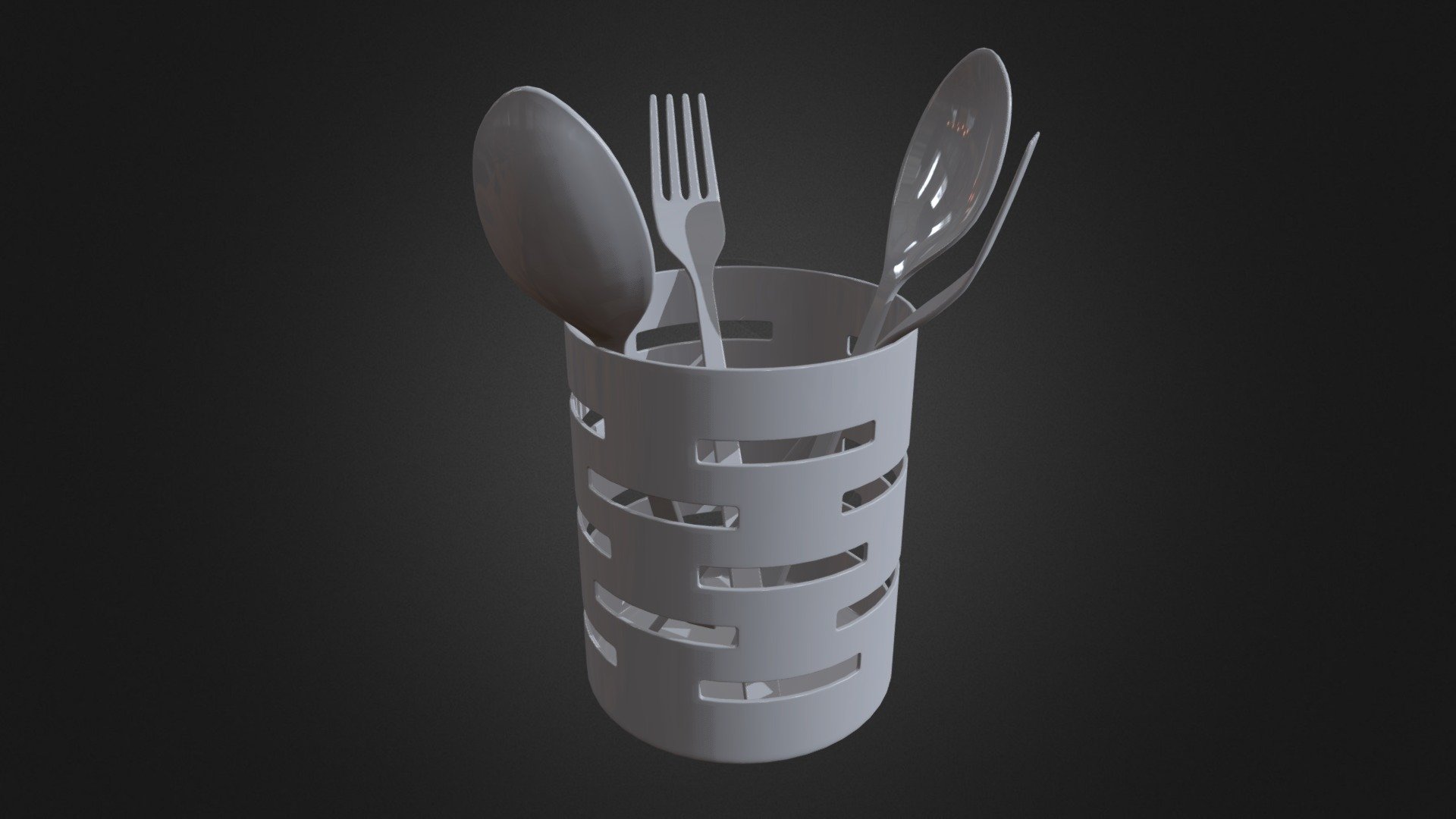 Cutlery Drainer 3d model