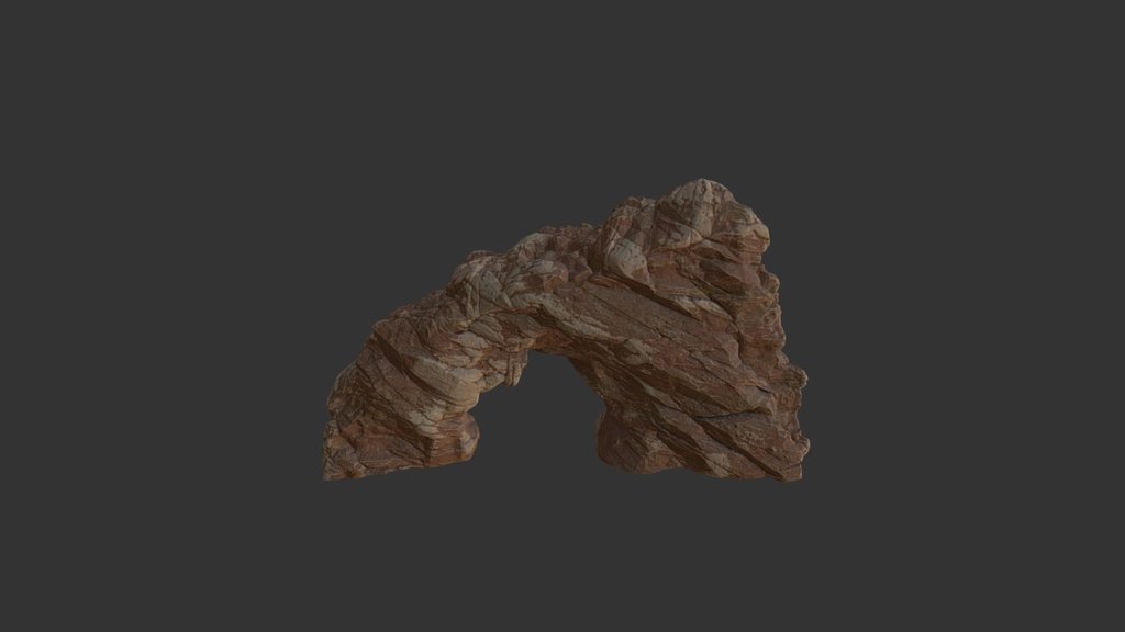 Desert rock Arch 3d model