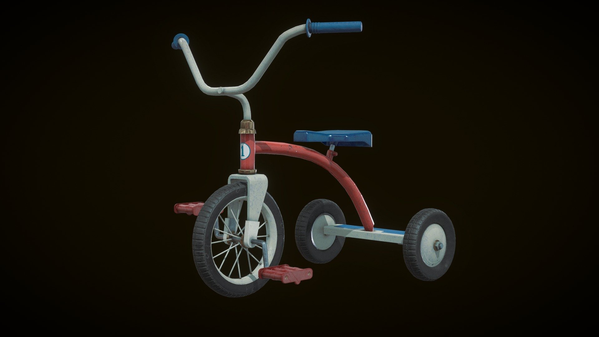 USSR Tricycle 3d model