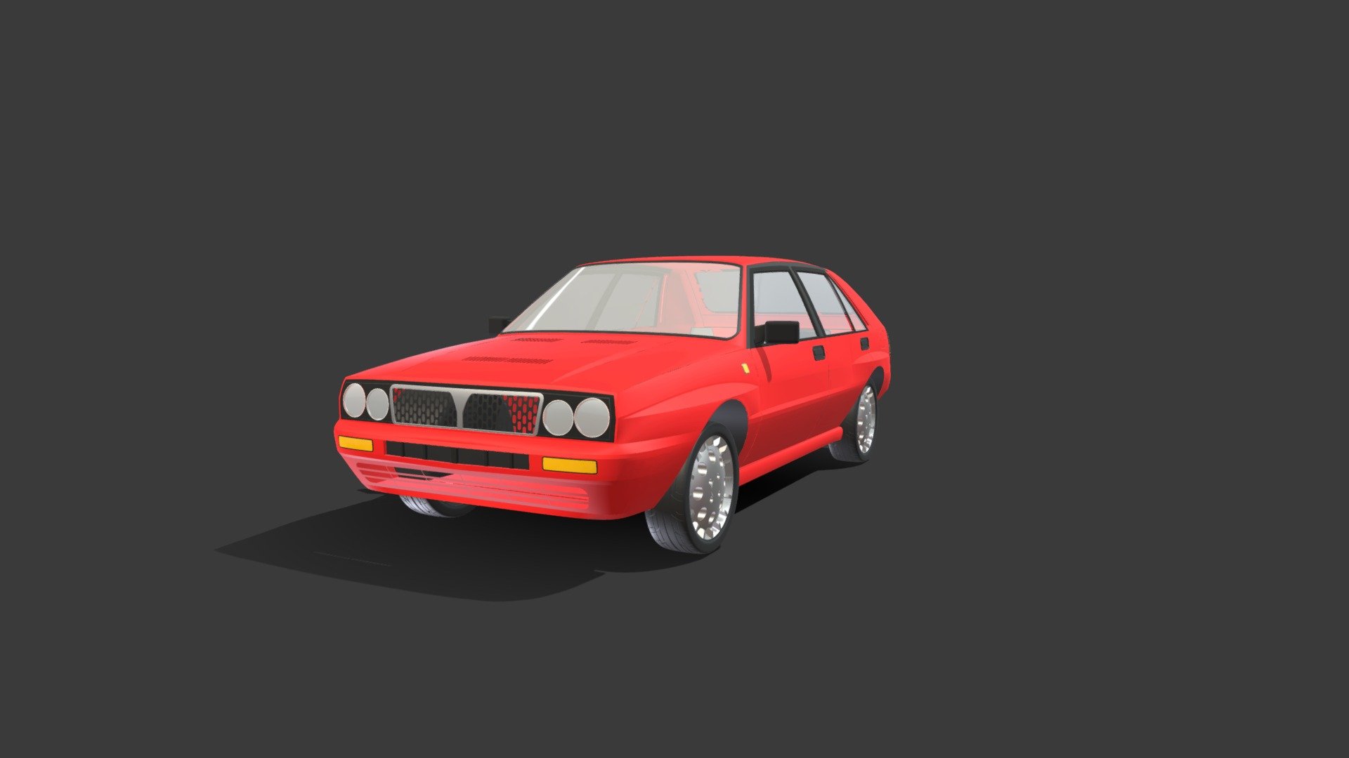 Lancia Delta Integrale 1991 3d model