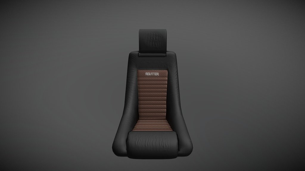 70s Sportscar Seat 3d model