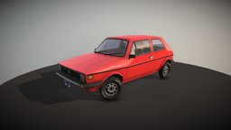 Lowpoly Golf MK1 Rabbit