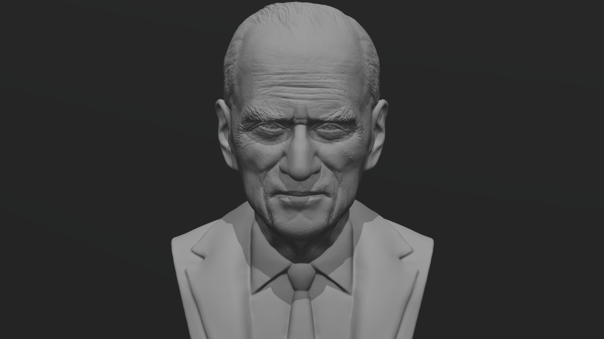 Prince Philip bust for 3D printing 3d model