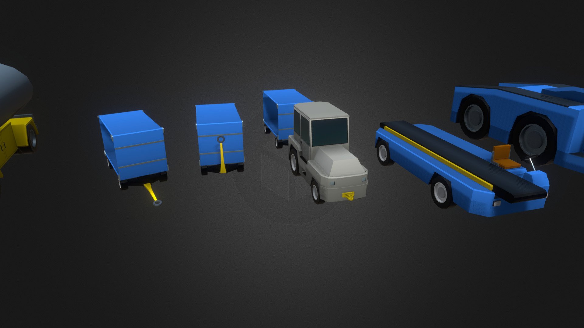 Airport Vehicles 3d model