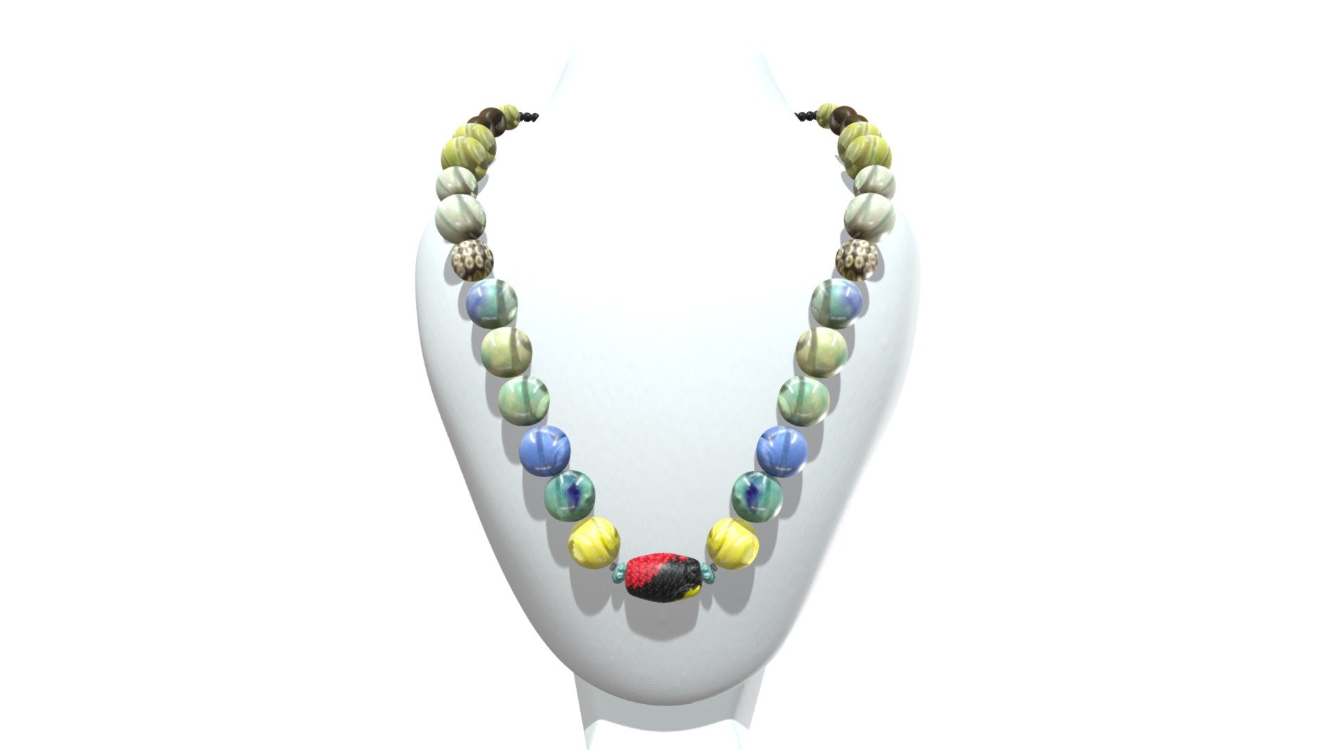 SARAWAK BEADS NECKLACE Kabo 3d model