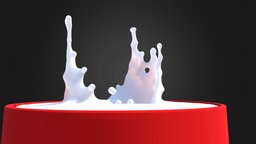 Spalsh waterdrop liquid Simulation