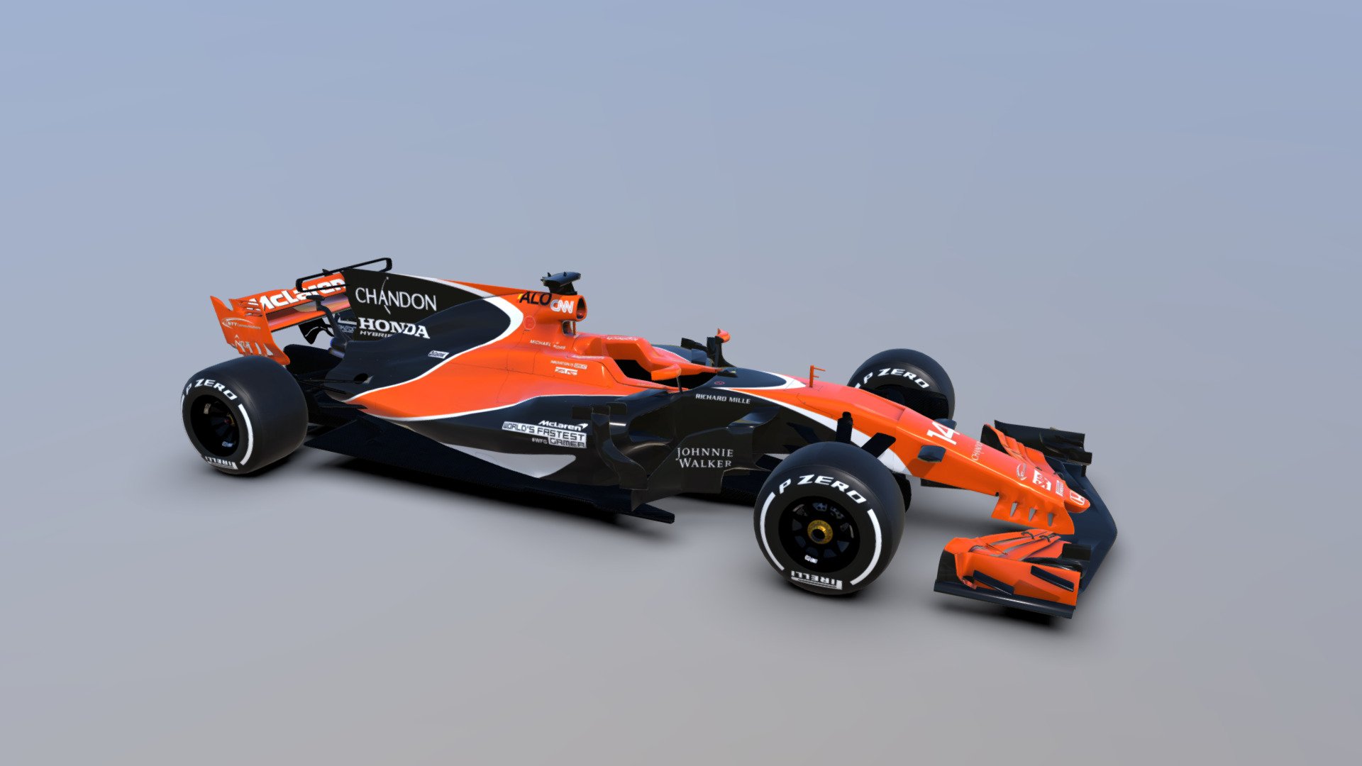 McLaren Honda MCL32 Monza 3d model