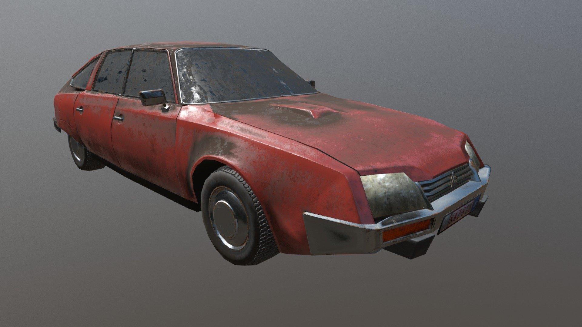 "Barnfound" 1979 Citroën CX 2400 (wip) 3d model