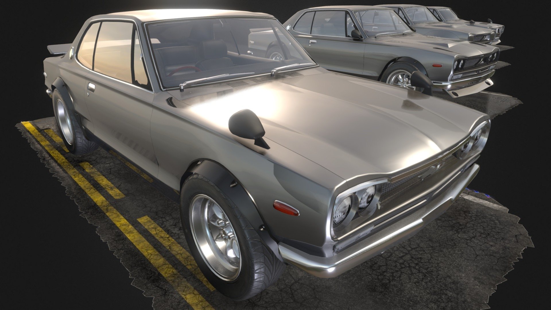 Skyline2000GTX  KGPC 10  Hakosuka  1970 3d model