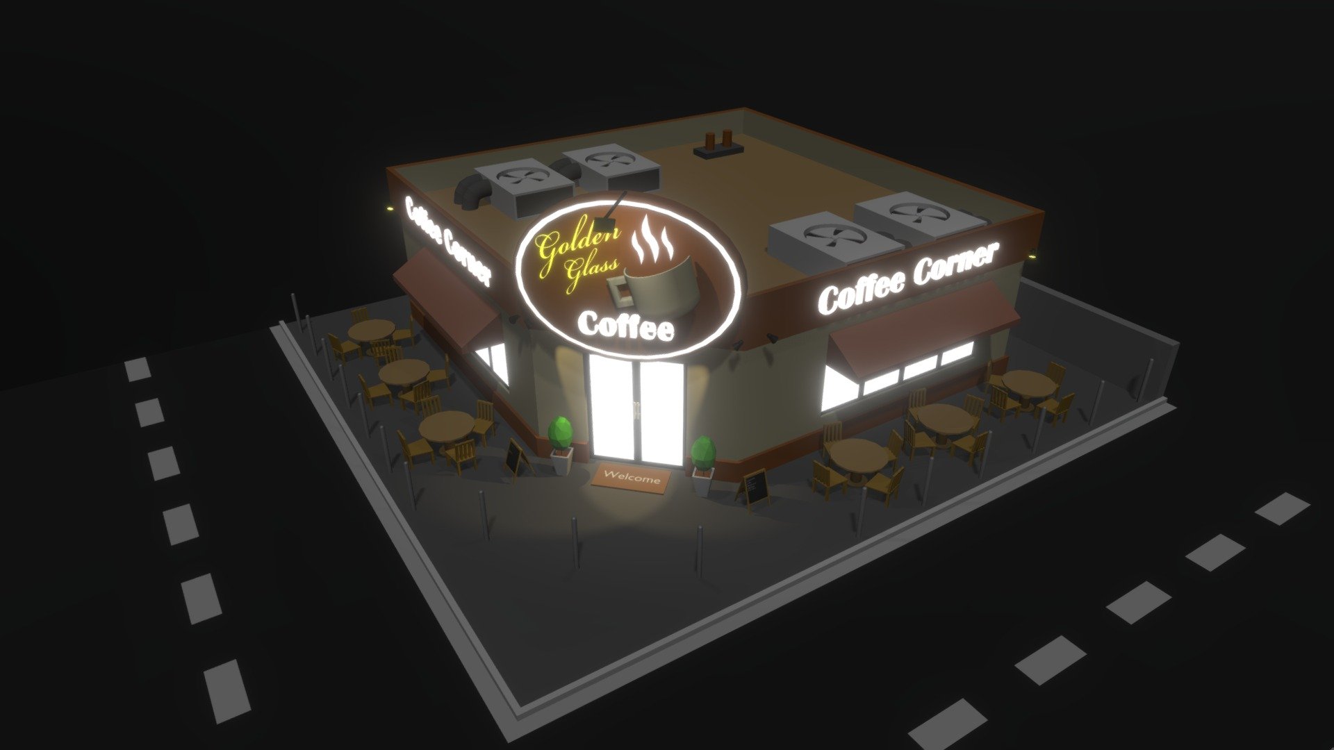 Coffee Corner 3d model