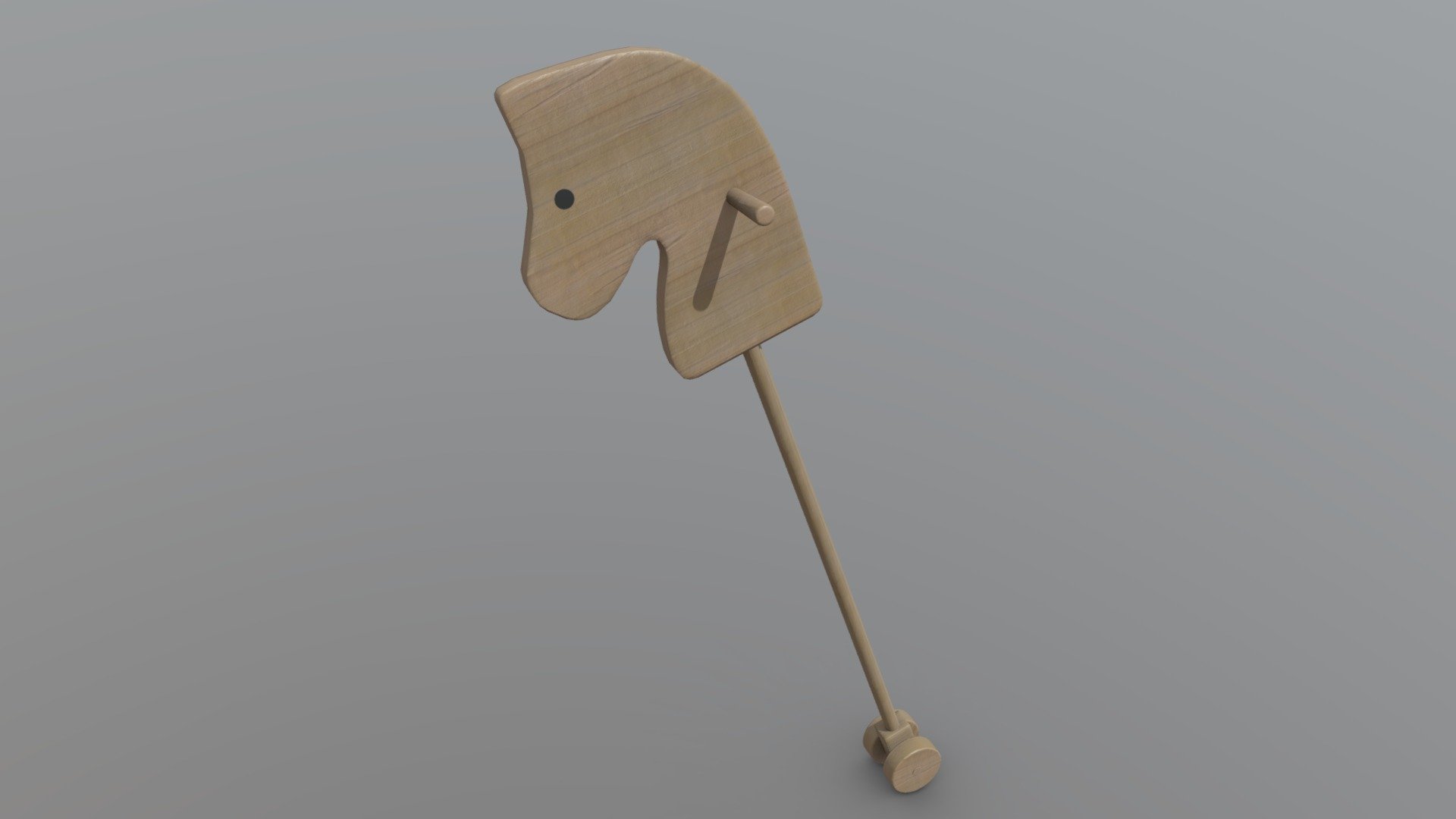 Horse on Stick 3d model