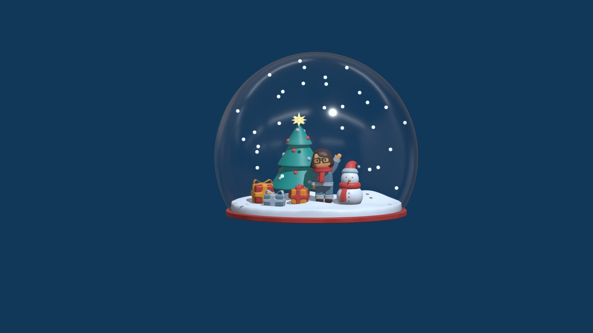 Kristins Xmas Globe 3d model