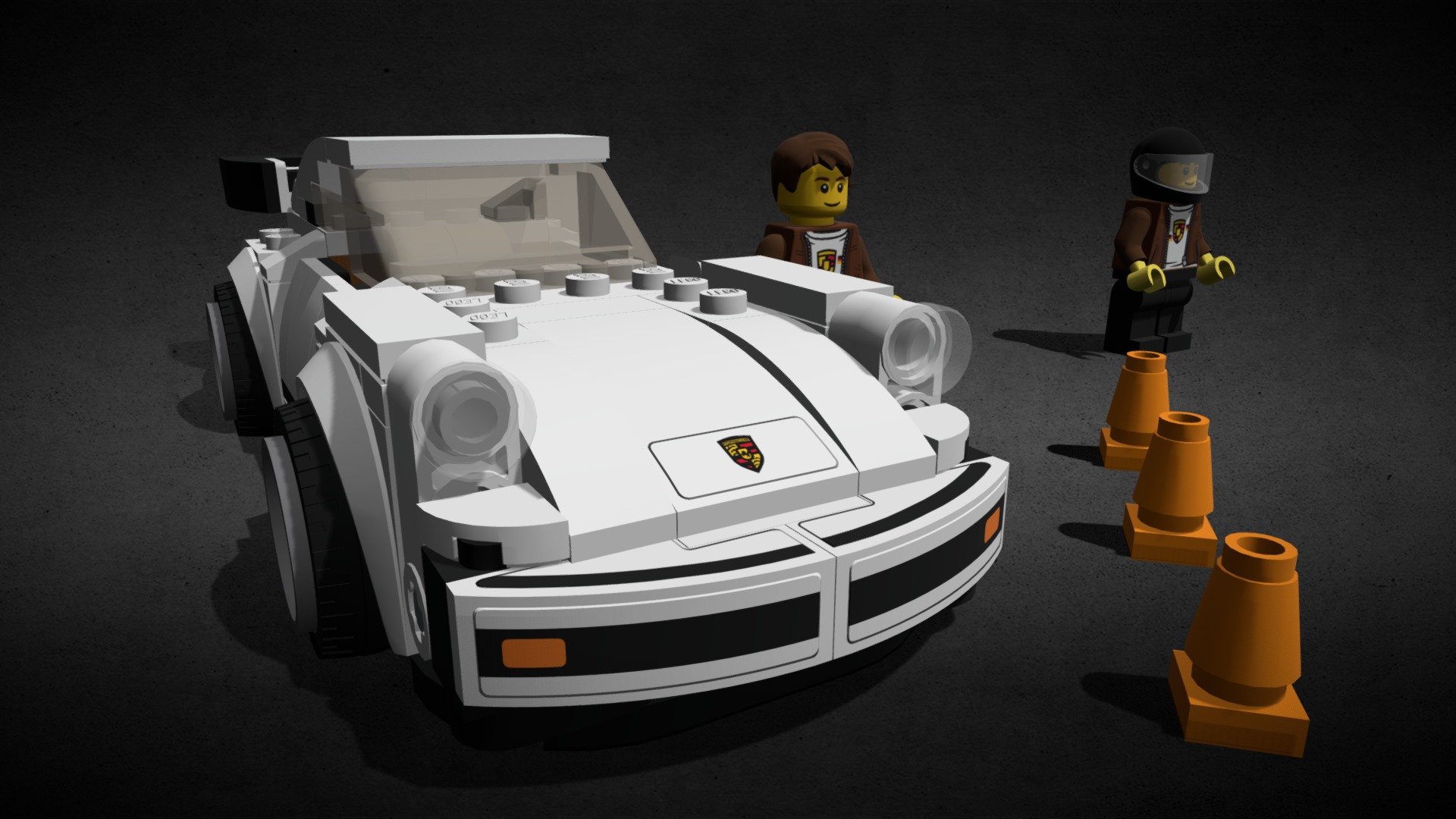 LEGO 1974 PORSCHE 911 TURBO 3.0 3d model