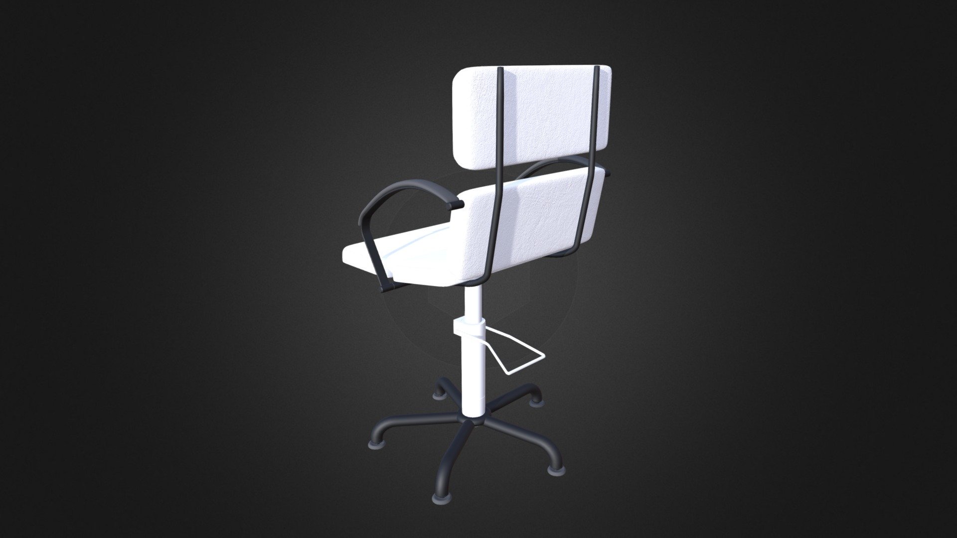 Salon Chair D Model 3d model