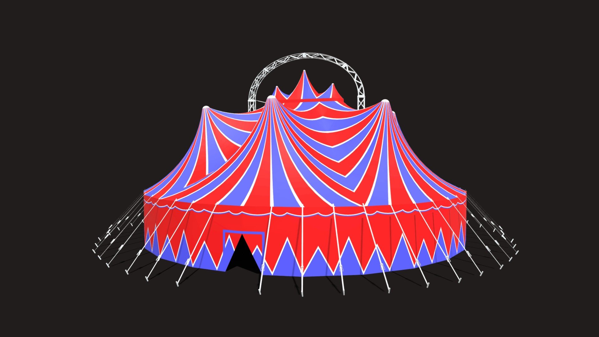 Chapiteau Cirque Europa 3d model