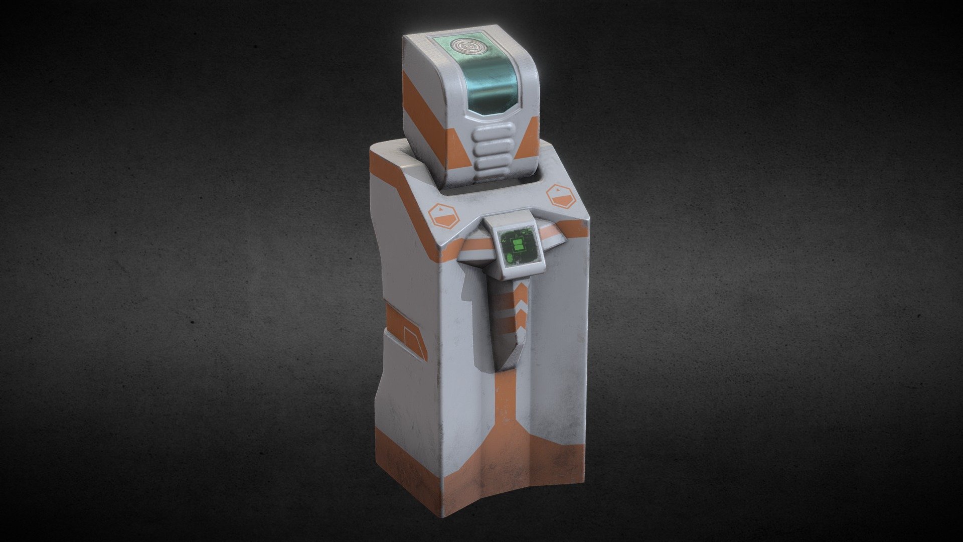 Future water cooler 3d model