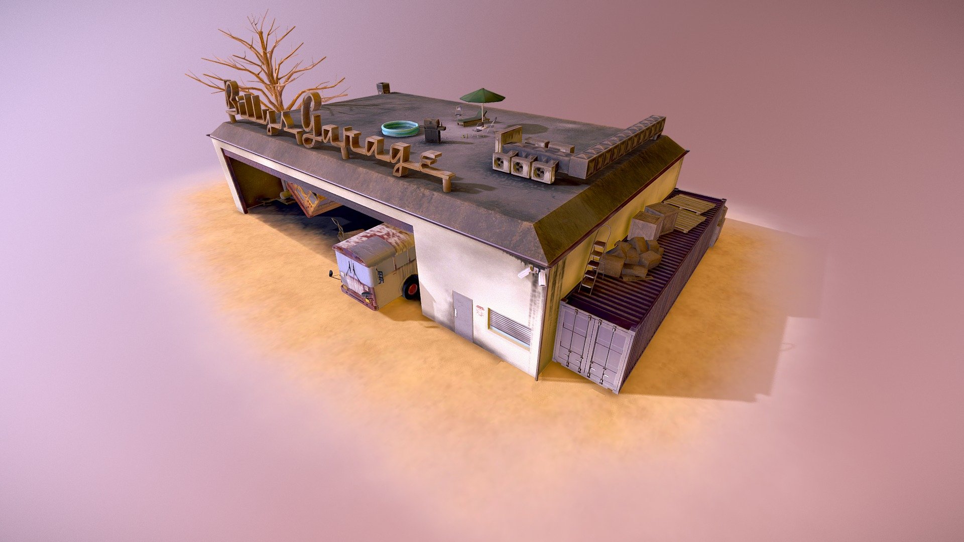 Billys Garage 3d model