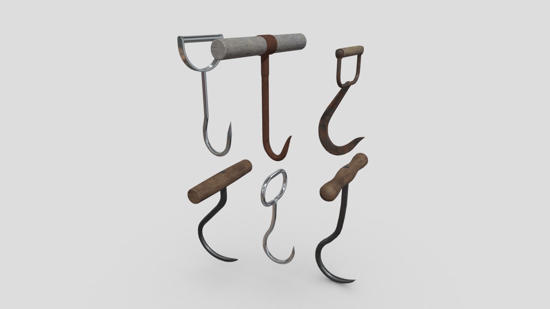 Meat Hook Pack 3d model