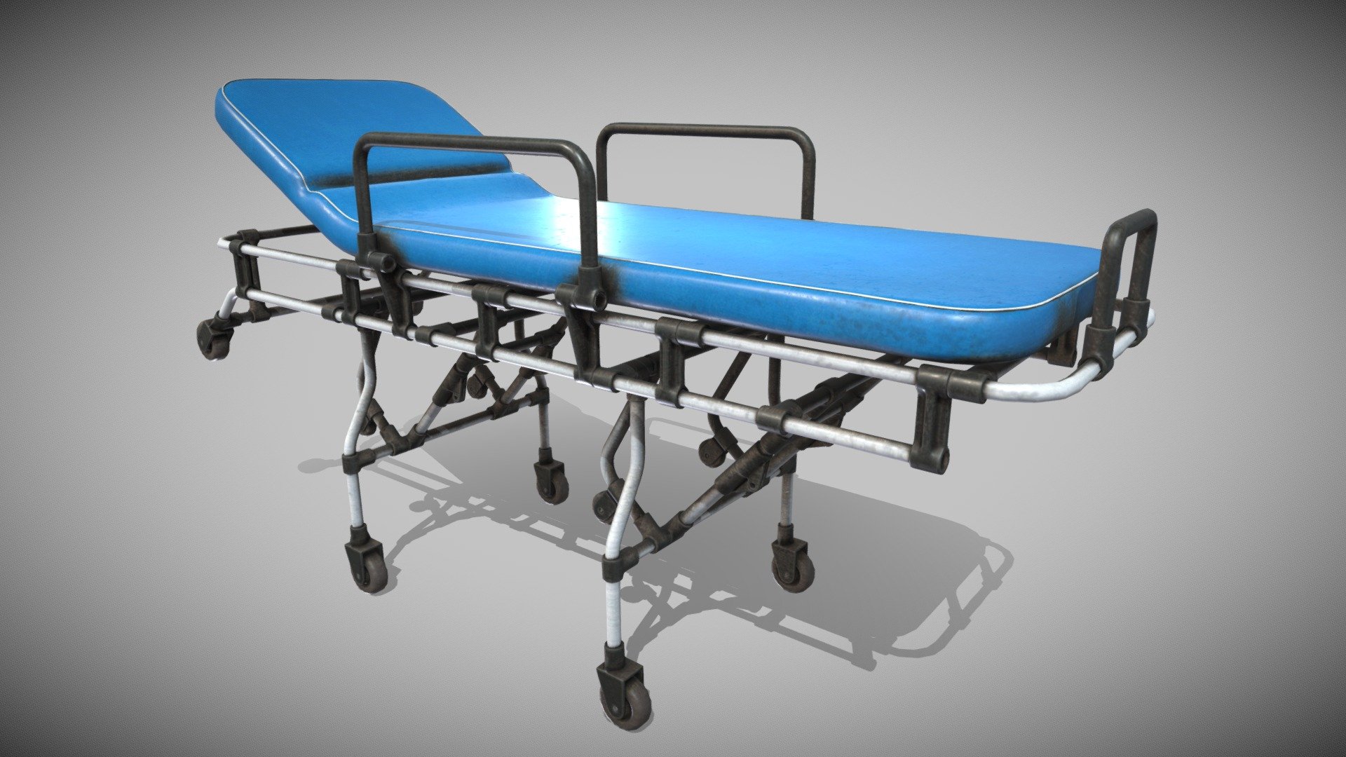 Lettino Ambulanza 3d model