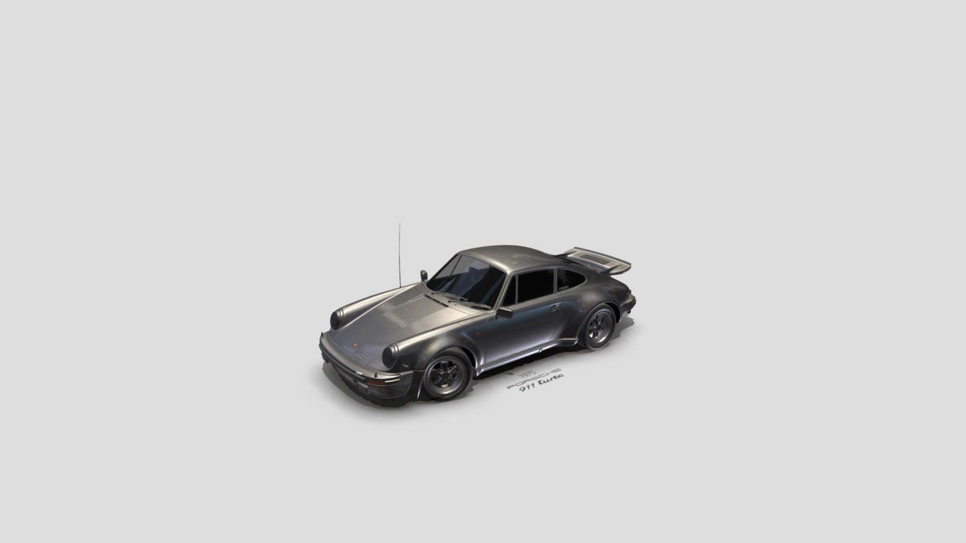 Free 1975 Porsche 911 930 Turbo 3d model