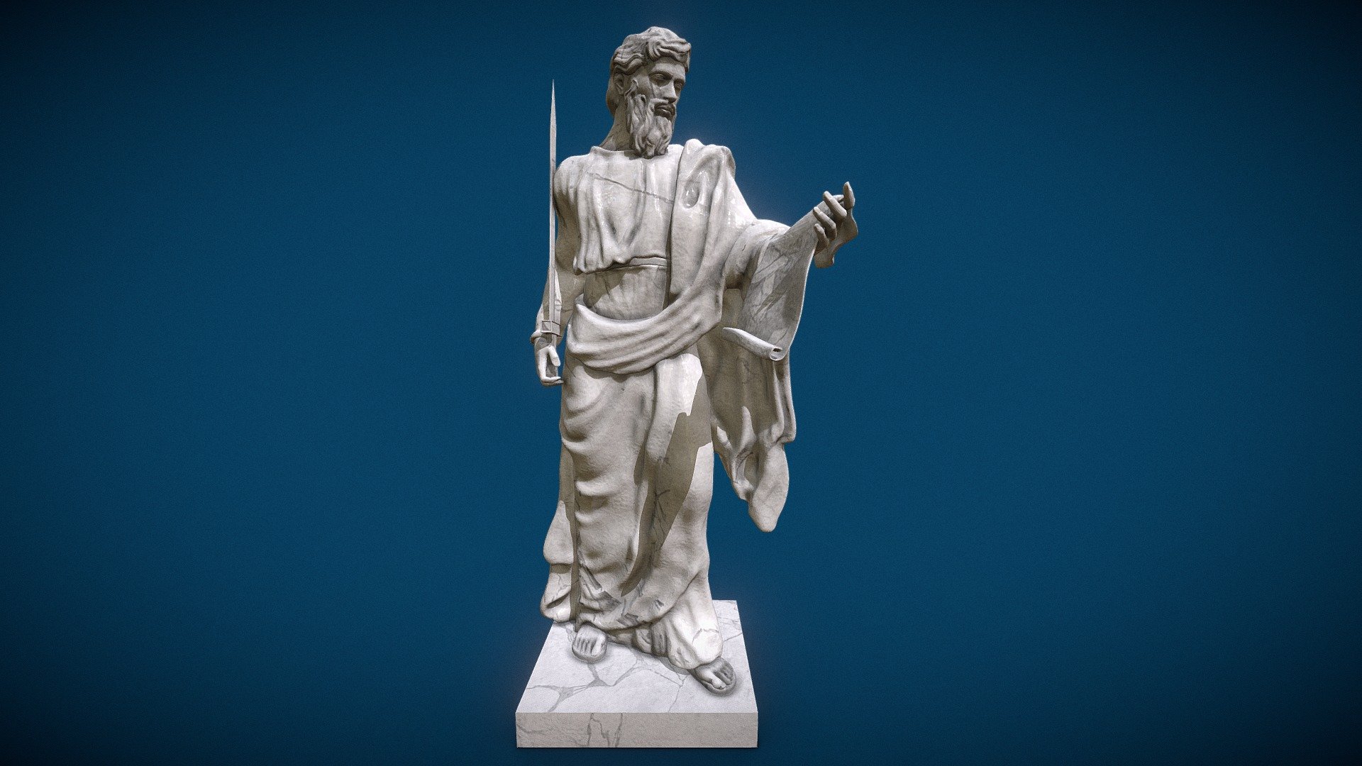 St. Paul statue (Vatican) 3DPrint 3d model