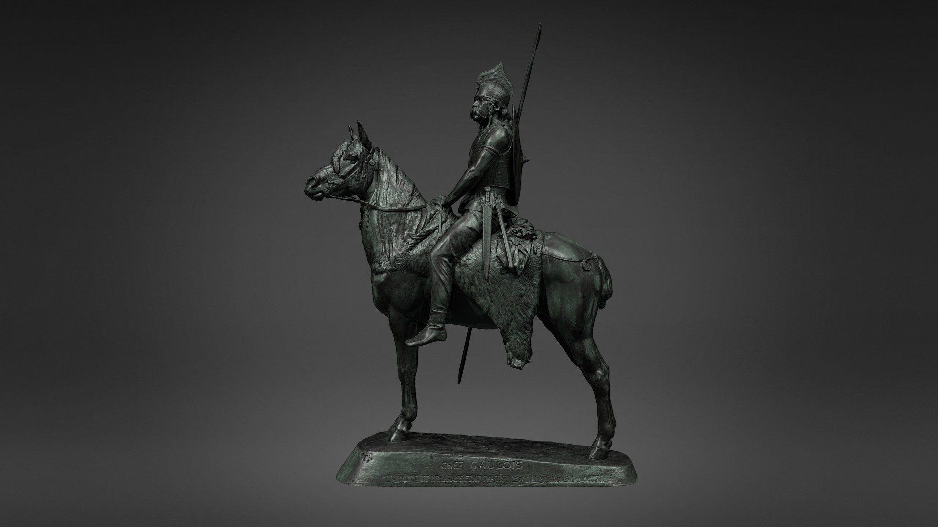 Cavalier Gaulois 3d model