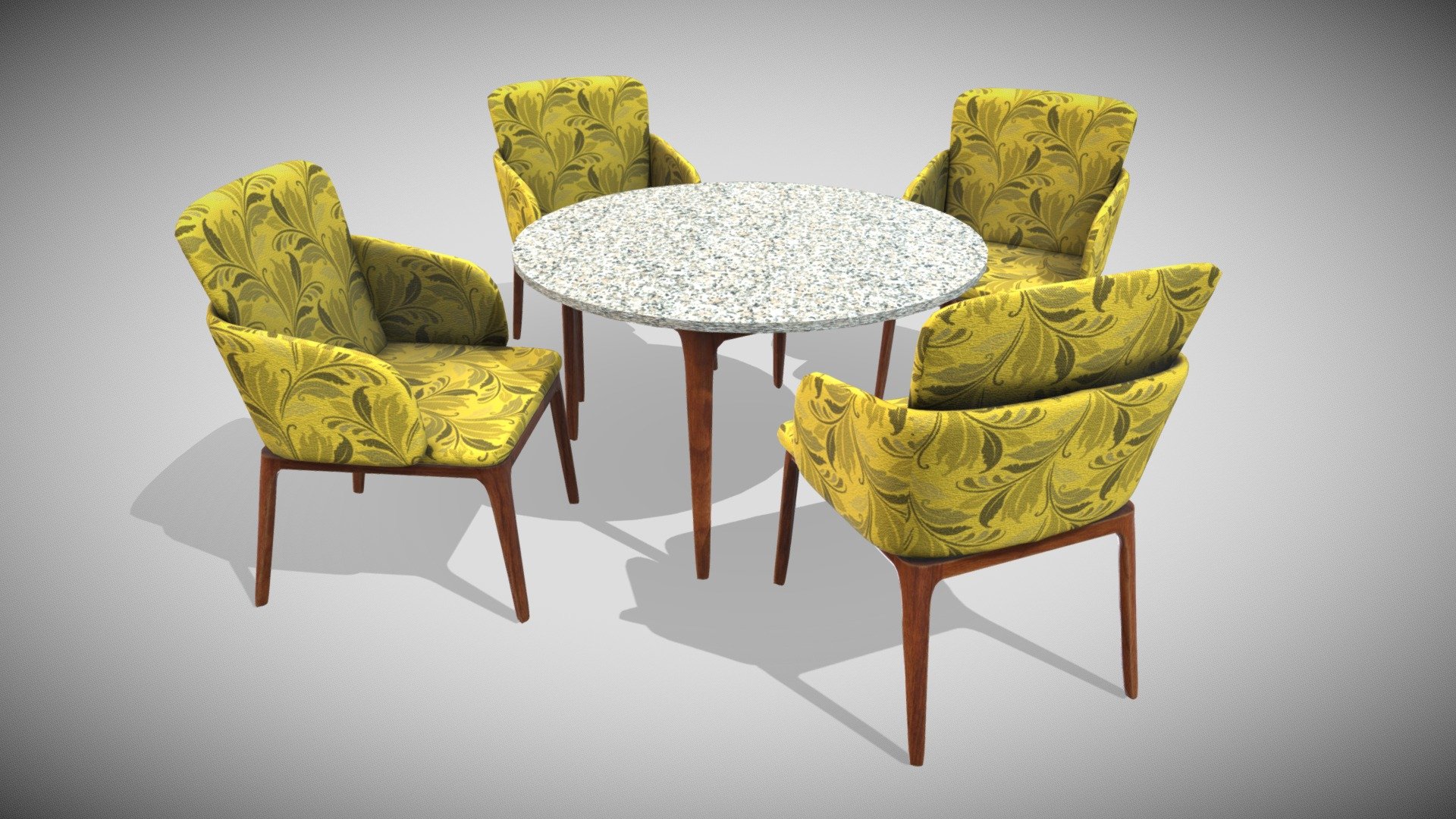 Round Table Luxury 3d model