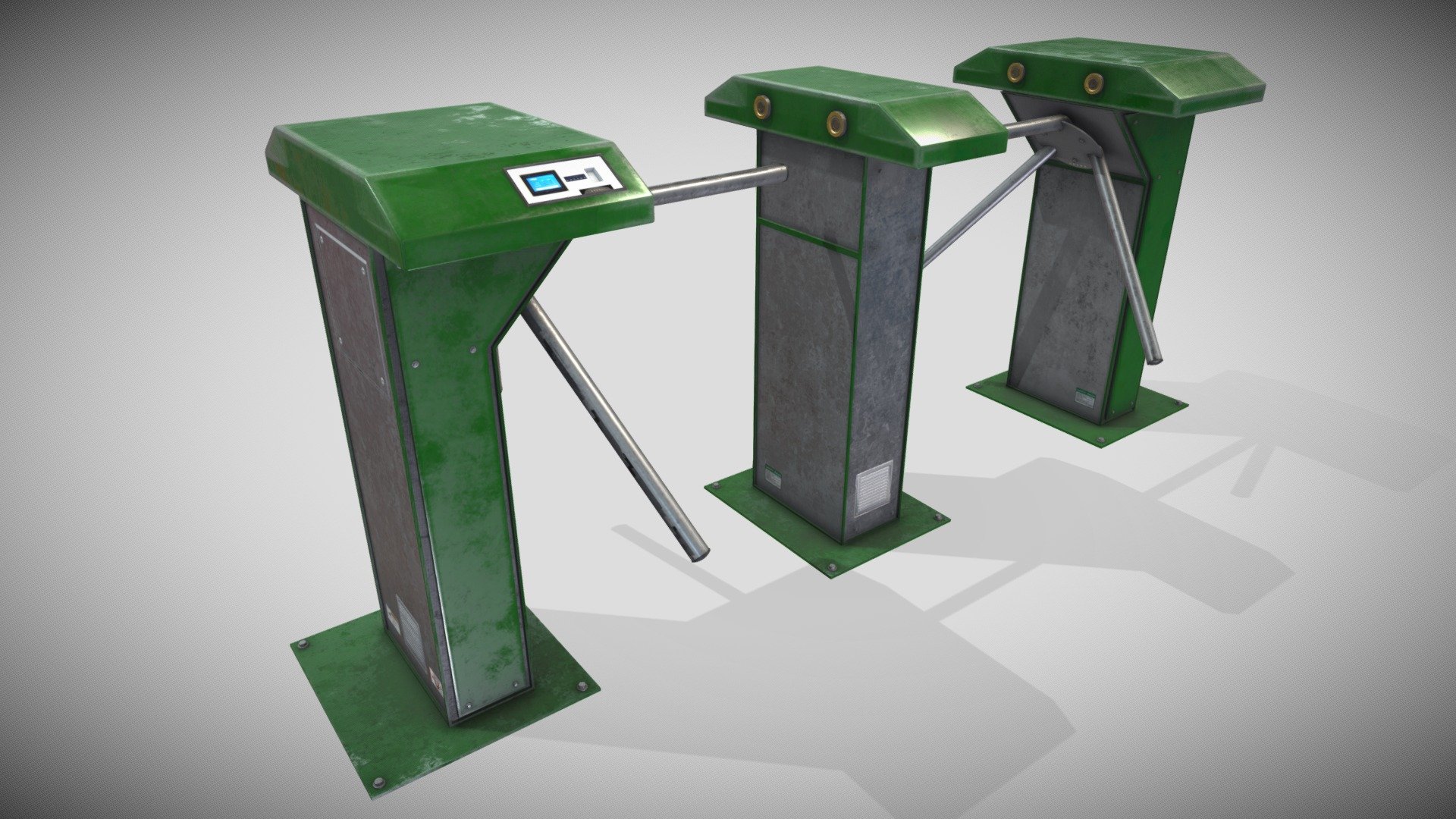 Automatic Barrier Entry 3d model