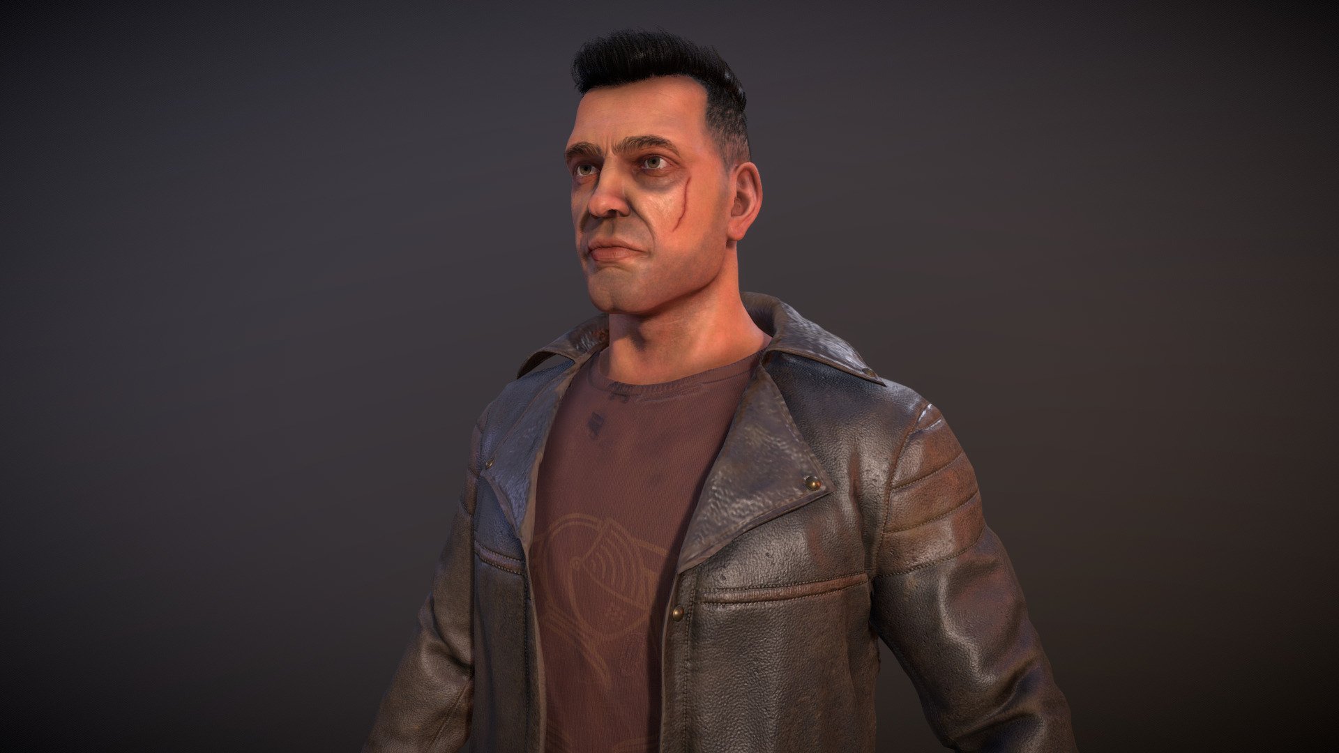 Realistic Male Character 3d model